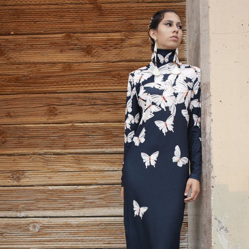 Jamie Okuma - Dentalium Butterfly MaxiCon Dress - Brand new - NWOT
